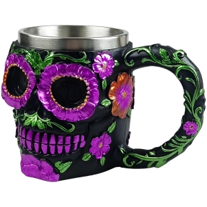 Готическая кружка с сахарным черепом готическая кружка