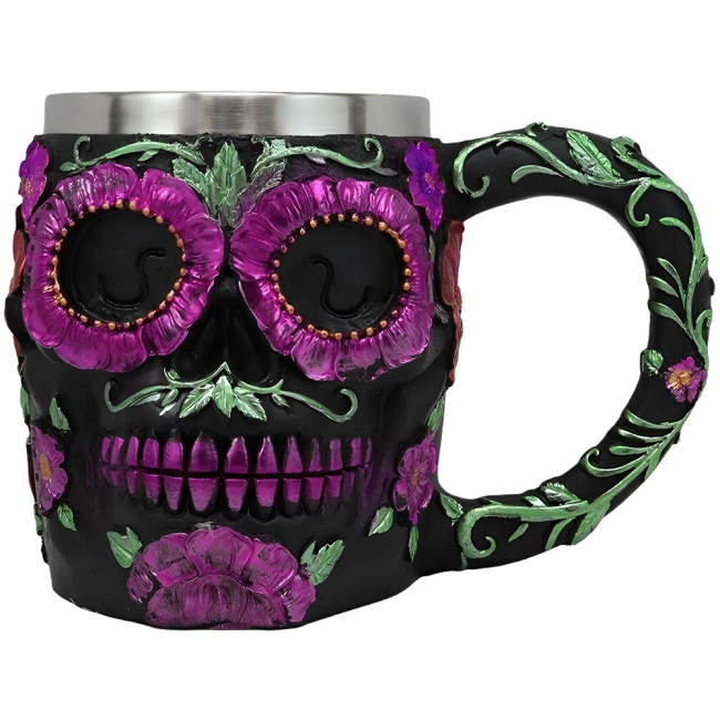 кружка с черепом для пива