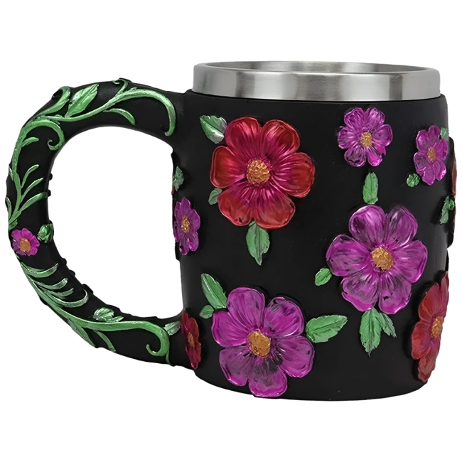 кружка с 3d черепом