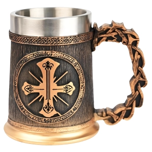 Кухоль для пивних напоїв з хрестом Кухоль для пивних напоїв