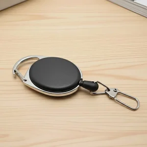 Висувний ретрактор з карабіном і затискачем на ремінь висувний ретрактор з карабіном