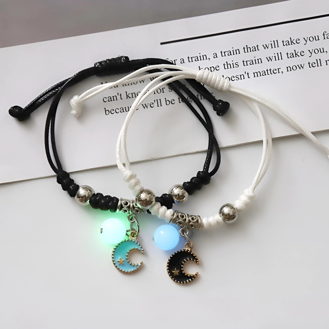 браслеты для пар с лунами