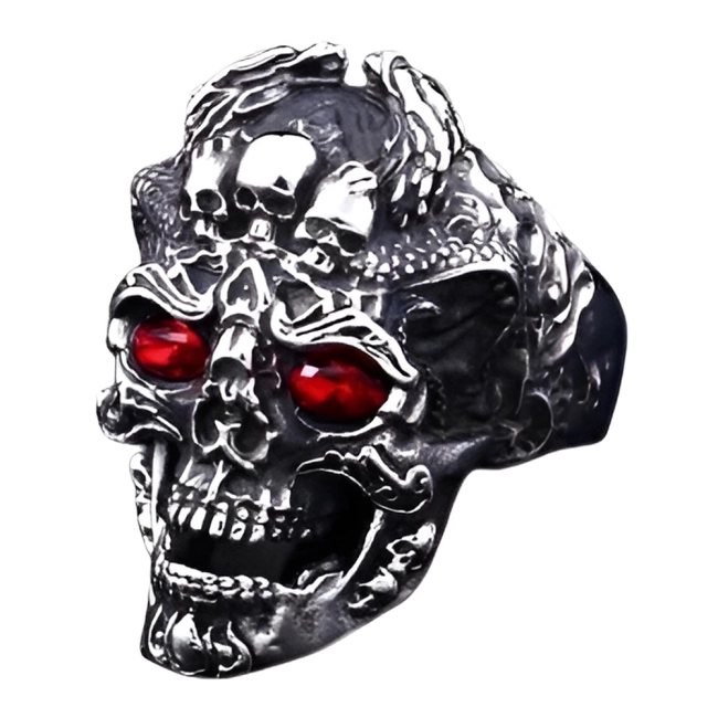 Кільце з черепом для пальця