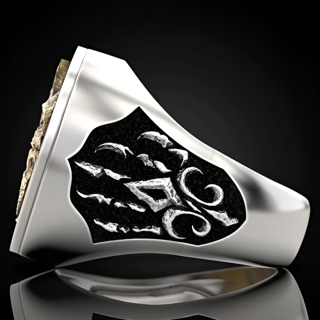 каблучка з головою вовка