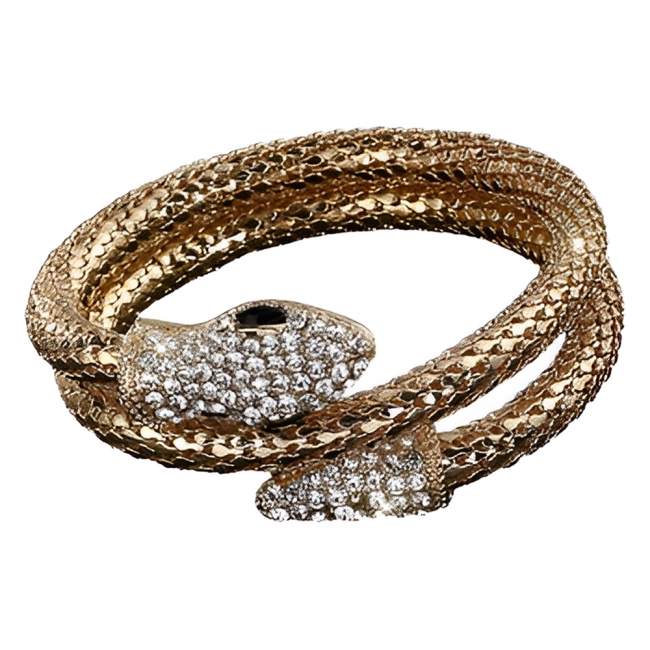 Женский браслет со змеей