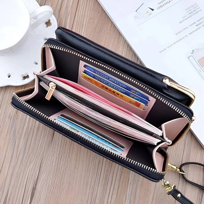 Женская сумка в форме кошелька