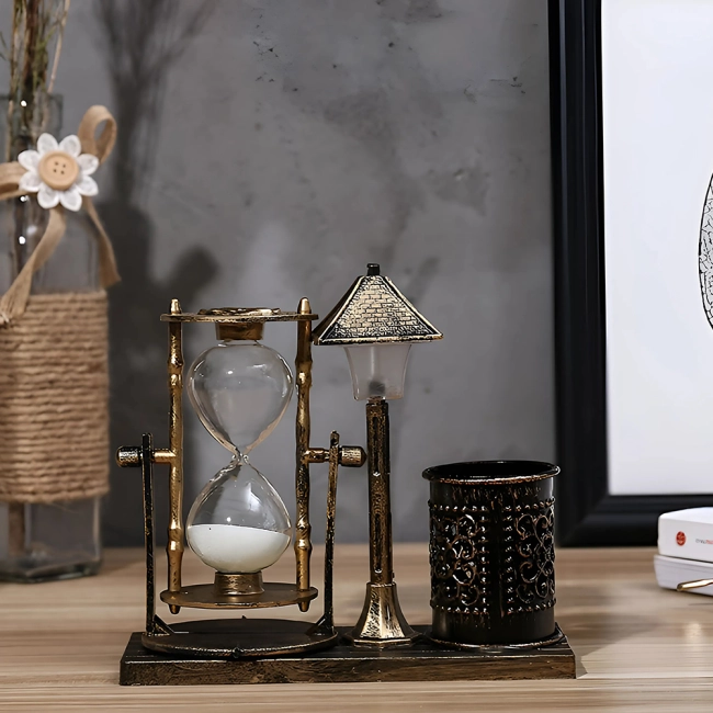Песочные часы с лампой
