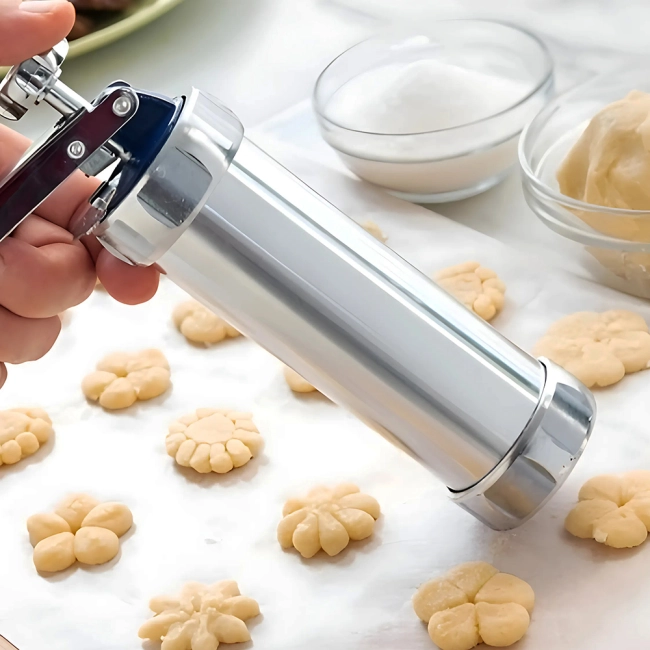 Кондитерский шприц для печенья с насадками