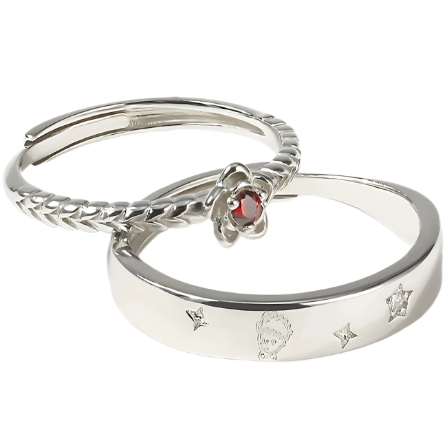 кольца принц и роза