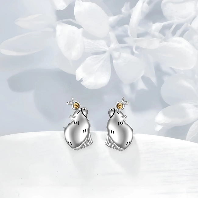 Сережки  капібари