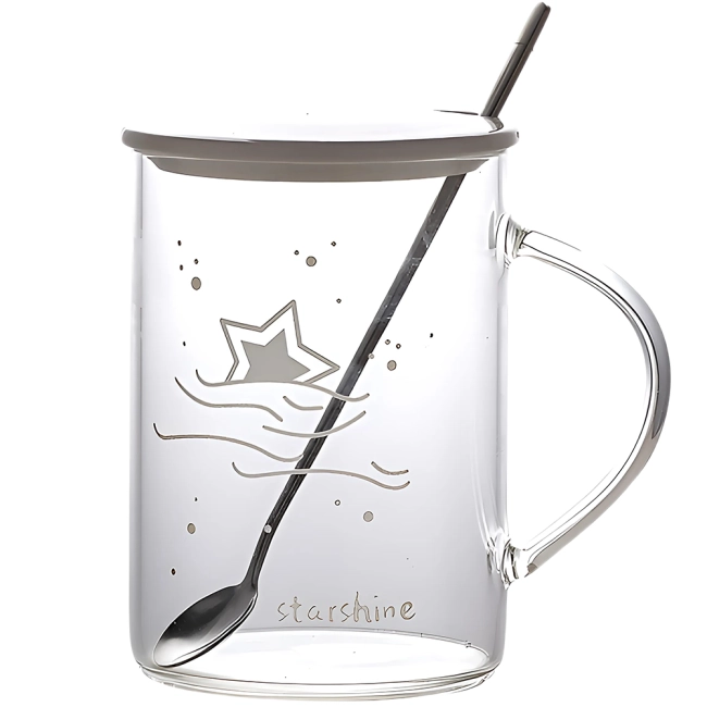 кружка з ложкою в комплекті