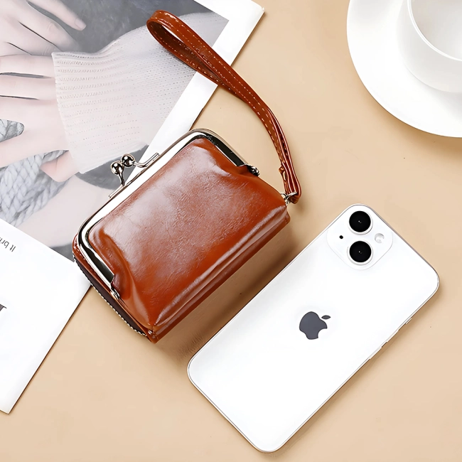 ретро гаманець з фермуаром