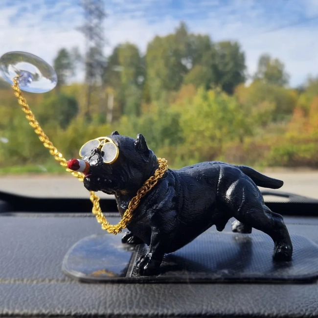 Украшение для авто бульдог