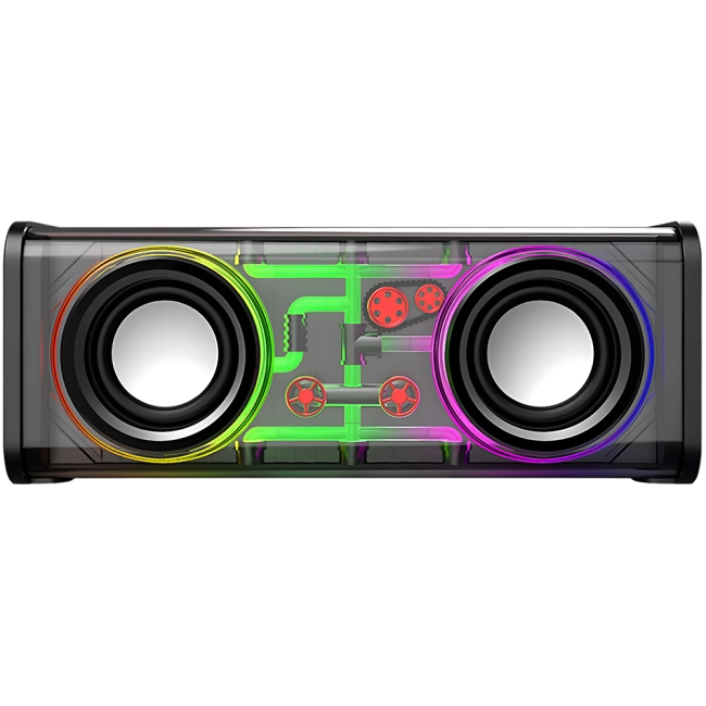 сяюча портативна колонка