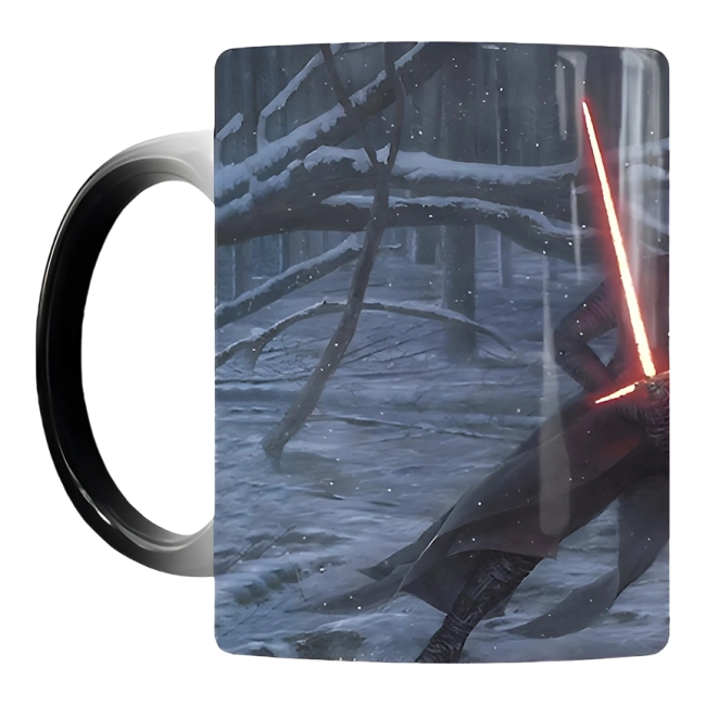 Чашка хамелеон с принтом