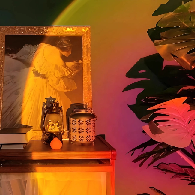 Лампа с эффектом заката