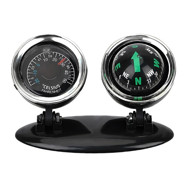 Автомобильный компас-термометр