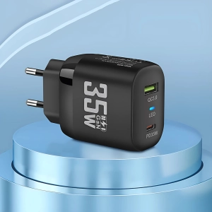 Блок зі швидкою зарядкою з двома USB-портами Блок зі швидкою зарядкою