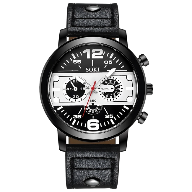 годинник з ремінцем для чоловічої руки