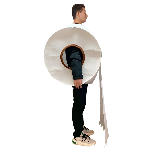 Костюм в виде туалетной бумаги