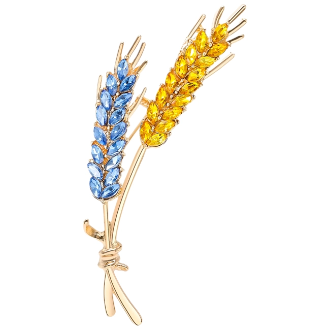 брошь с колосками