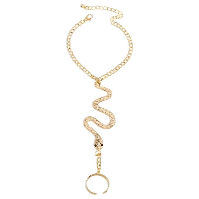 Браслет с кольцом на руку