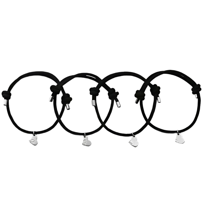 парные браслеты для четырех друзей