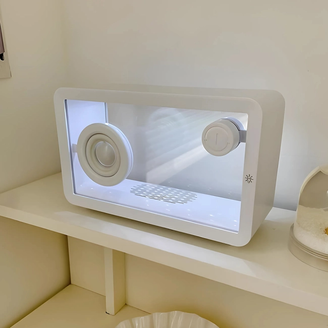 колонка с прозрачным корпусом