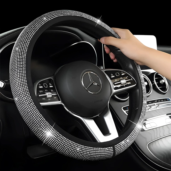 чехол на руль со стразами