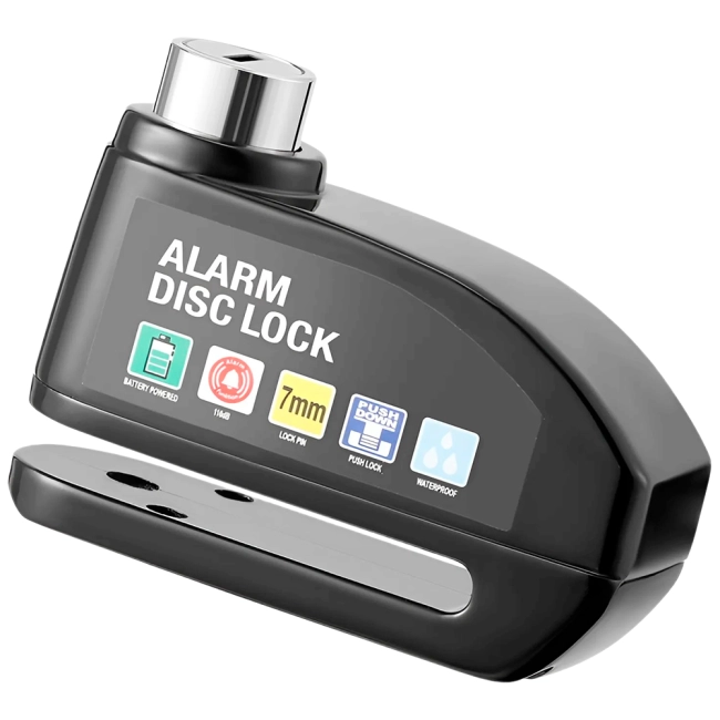 замок тормозного диска с сигнализацией мотоцикла