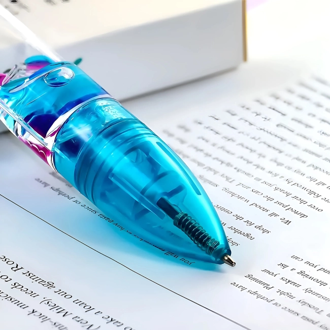 Ручка с пузырьками внутри