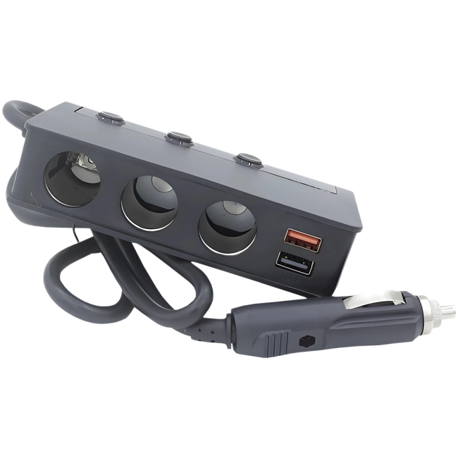 разветвитель в прикуриватель с быстрой зарядкой