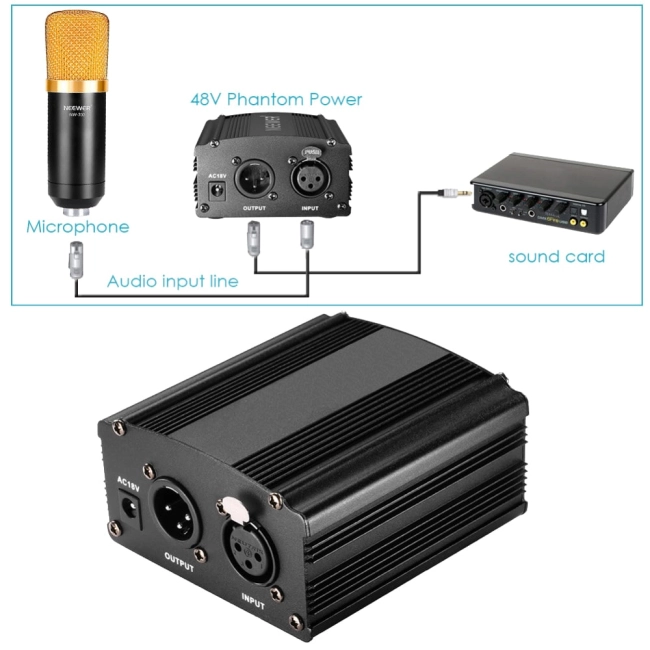фантомное питание для конденсаторного микрофона