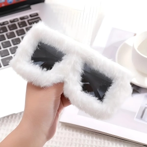 Женские прямоугольные солнцезащитные очки с мехом женские прямоугольные солнцезащитные очки