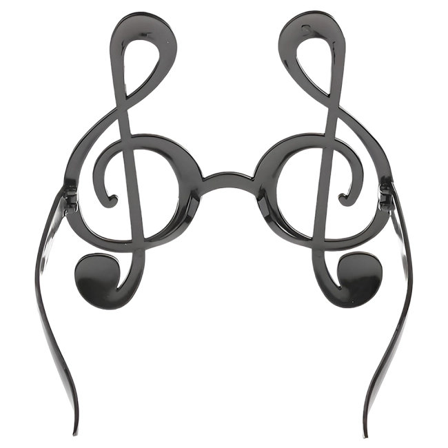 Очки в виде нот