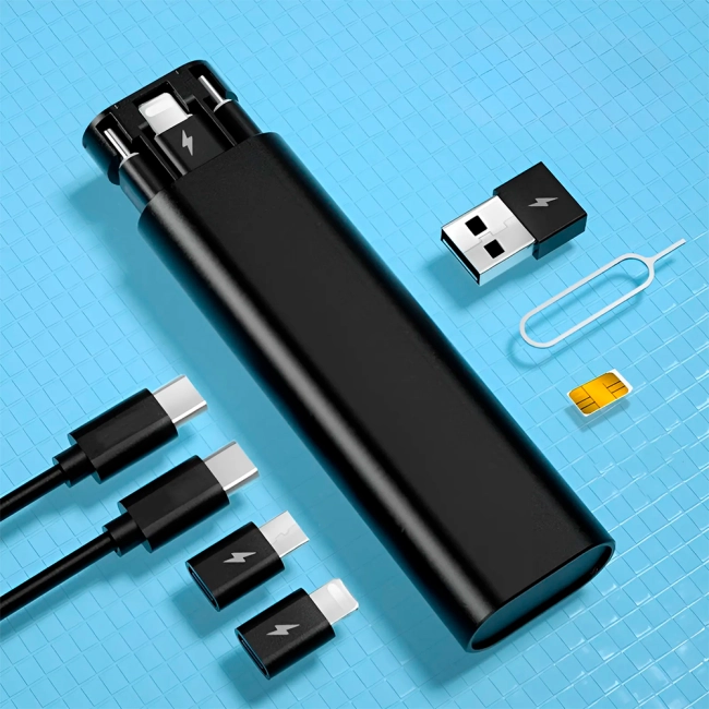 комплект с кабелями для телефона