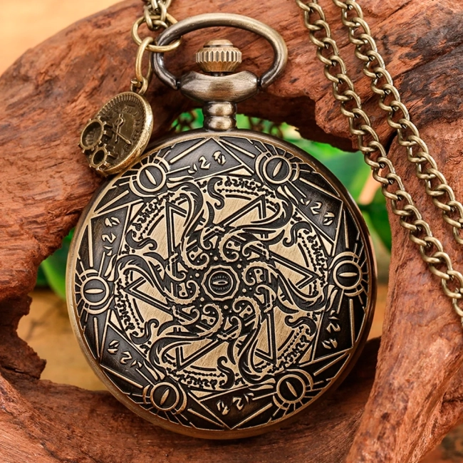 механические часы с цепочкой