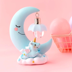 Світильник з місяцем та єдинорогом светильник с луной