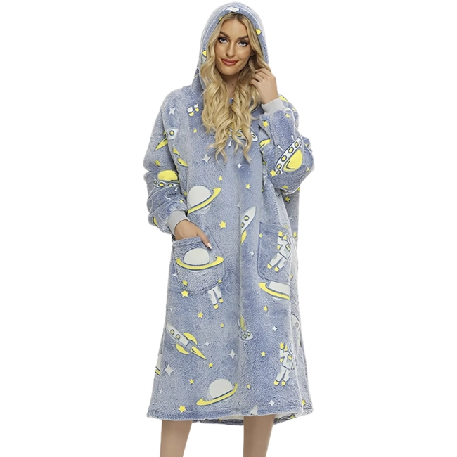 Светящаяся толстовка с капюшоном