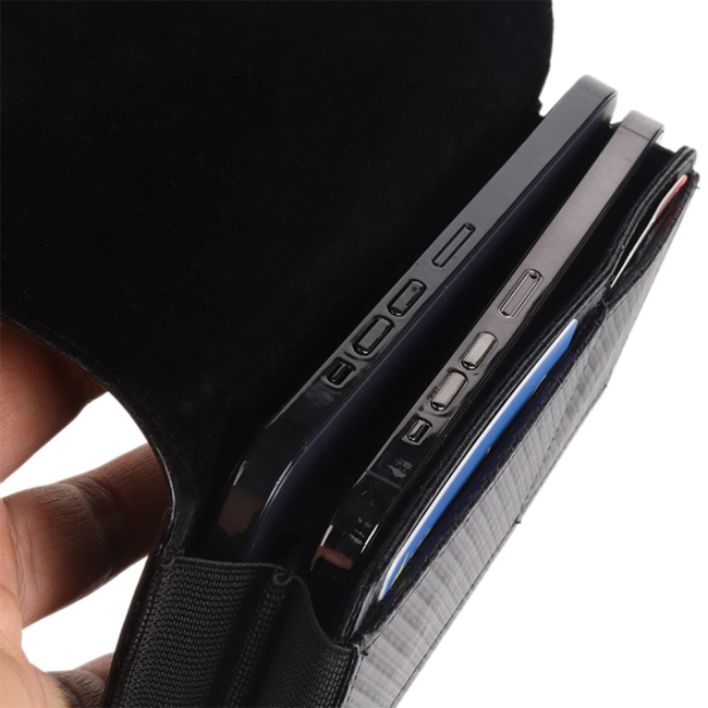 сумка на ремень для двух телефонов