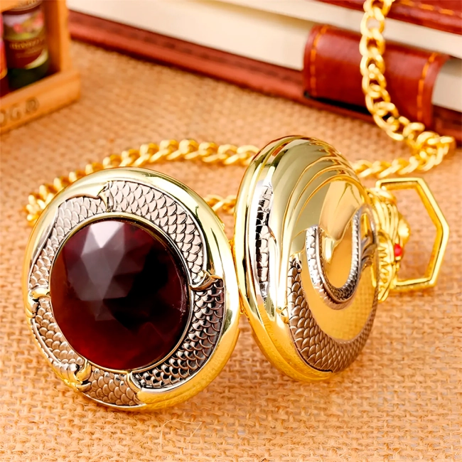 часы на цепочке с драконом