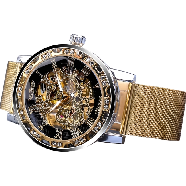 мужские часы с открытым механизмом