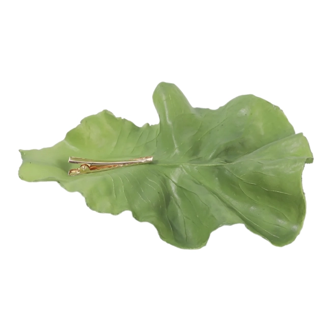 Заколка лист