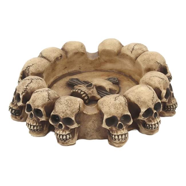 Настільна попільничка з черепами