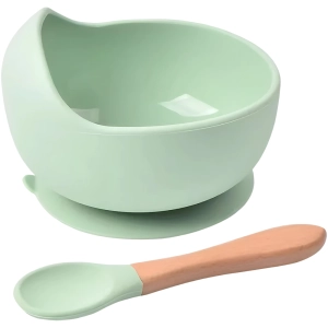 Набор детская тарелка на присоске с ложкой детская тарелка на присоске