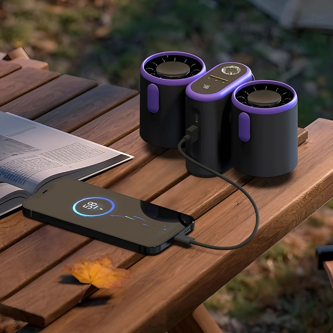 настольный вентилятор от жары