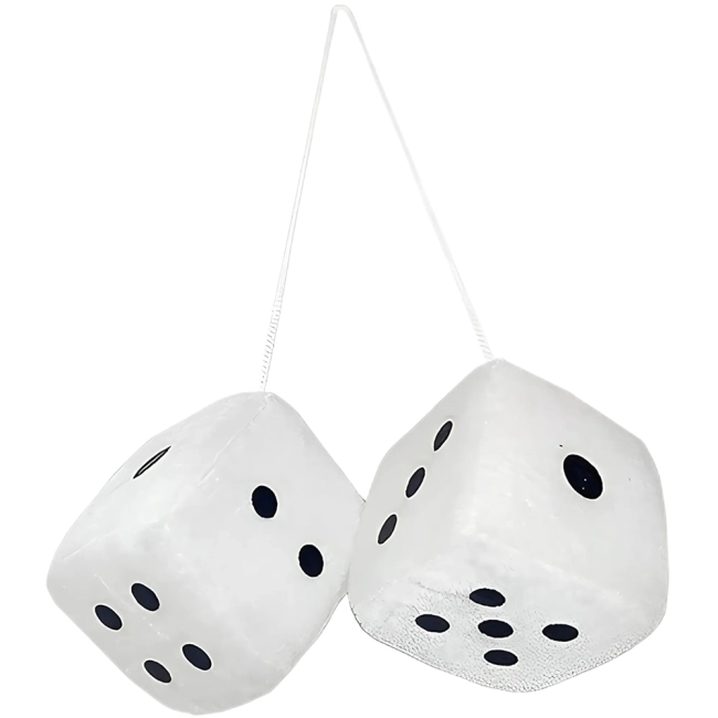 гральні кістки у машину