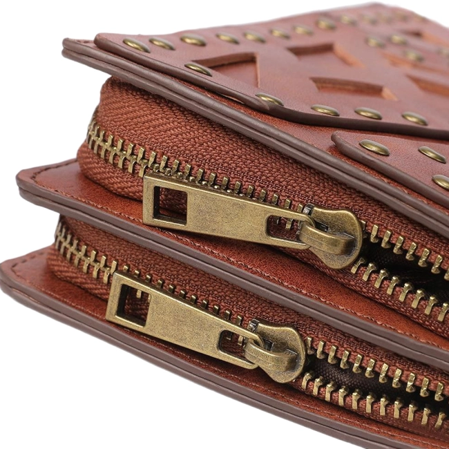 кошелек с двумя замками