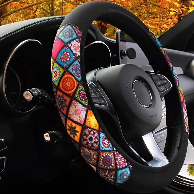 Чохол на кермо з принтом