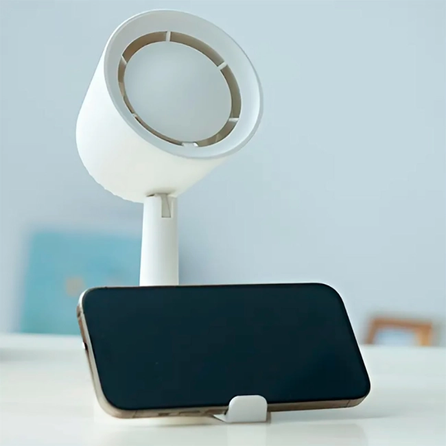 портативный вентилятор с подставкой для телефона